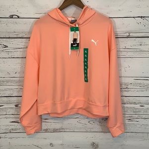 NWT Puma XL Women’s Coral Long Sleeve Hooded Sport Sweater